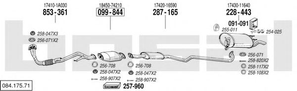 BOSAL 084.175.71 Exhaust System